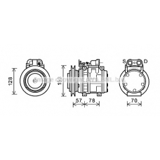 UGK006 AVA Компрессор, кондиционер