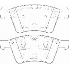 FD7400A NECTO Комплект тормозных колодок, дисковый тормоз