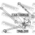 TAB-166RUB FEBEST Втулка, рычаг колесной подвески