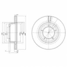 BG2612 DELPHI Тормозной диск