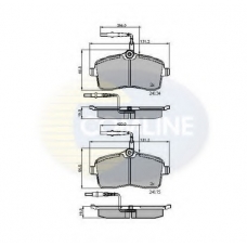 CBP11250 COMLINE Комплект тормозных колодок, дисковый тормоз