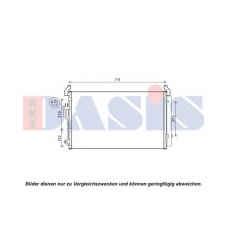 562048N AKS DASIS Конденсатор, кондиционер