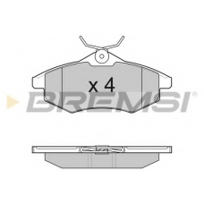 BP3008 BREMSI Комплект тормозных колодок, дисковый тормоз