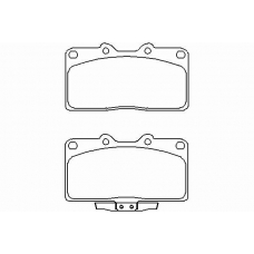 MDB1757 MINTEX Комплект тормозных колодок, дисковый тормоз