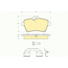 6116301 GIRLING Комплект тормозных колодок, дисковый тормоз
