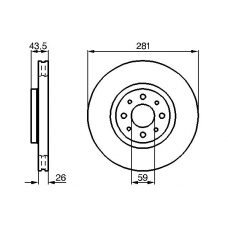 0 986 478 855 BOSCH Тормозной диск