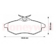 573083B BENDIX Комплект тормозных колодок, дисковый тормоз