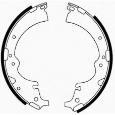 J GF-222AF JAPANPARTS Комплект тормозных колодок