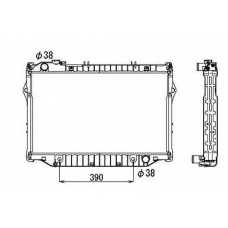 53707 NRF Радиатор, охлаждение двигател