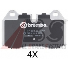 36958S ABS Комплект тормозных колодок, дисковый тормоз