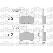 822-060-1 CIFAM Комплект тормозных колодок, дисковый тормоз