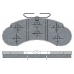 SP 155 SCT Комплект тормозных колодок, дисковый тормоз