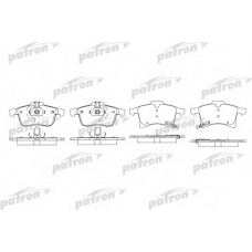 PBP1640 PATRON Комплект тормозных колодок, дисковый тормоз
