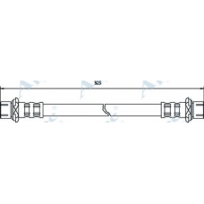 HOS3524 APEC Тормозной шланг