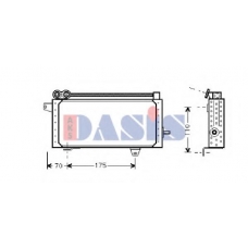 186110N AKS DASIS Масляный радиатор, двигательное масло