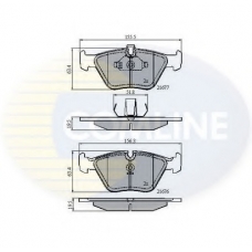 CBP01010 COMLINE Комплект тормозных колодок, дисковый тормоз