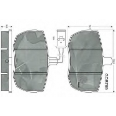 GDB789 TRW Комплект тормозных колодок, дисковый тормоз