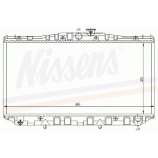 64850 NISSENS Радиатор, охлаждение двигателя