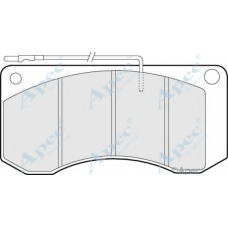 PAD1030 APEC Комплект тормозных колодок, дисковый тормоз