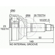 OJ-1710 InterParts Шарнирный комплект, приводной вал
