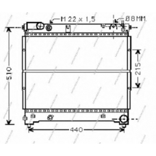 S156I21 NPS Радиатор, охлаждение двигателя