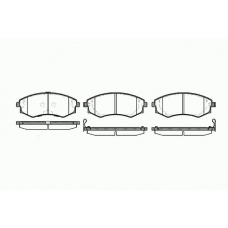 0318 32 KAWE Комплект тормозных колодок, дисковый тормоз