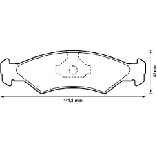 571312B BENDIX Комплект тормозных колодок, дисковый тормоз
