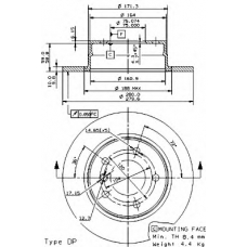 08.9787.11 BREMBO Тормозной диск