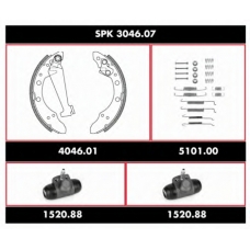 SPK 3046.07 REMSA Комплект тормозов, барабанный тормозной механизм