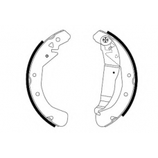 8DB 355 001-631 HELLA Комплект тормозных колодок