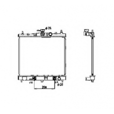 53477 NRF Радиатор, охлаждение двигателя