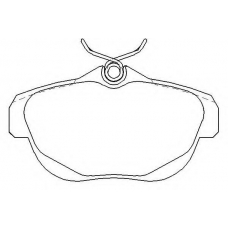 MDB2858 MINTEX Комплект тормозных колодок, дисковый тормоз