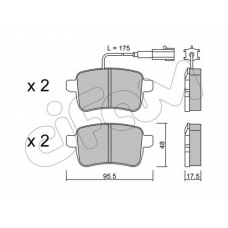 822-895-0 CIFAM Комплект тормозных колодок, дисковый тормоз