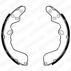 LS1876 DELPHI Комплект тормозных колодок