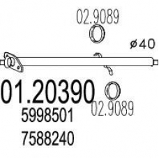 01.20390 MTS Труба выхлопного газа