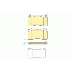 6116089 GIRLING Комплект тормозных колодок, дисковый тормоз