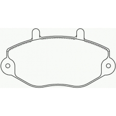 MDB2001 MINTEX Комплект тормозных колодок, дисковый тормоз