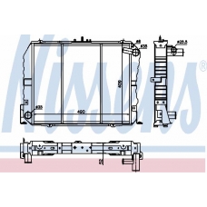 64862 NISSENS Радиатор, охлаждение двигателя