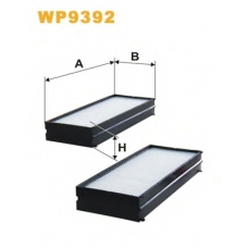 WP9392 WIX Фильтр, воздух во внутренном пространстве