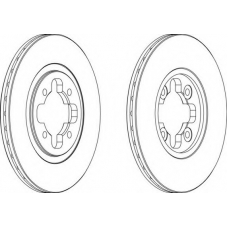 DDF291-1 FERODO Тормозной диск