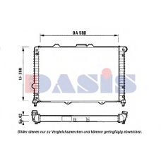 011050N AKS DASIS Радиатор, охлаждение двигателя