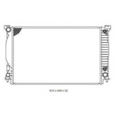 2065064 ORDONEZ Радиатор, охлаждение двигателя