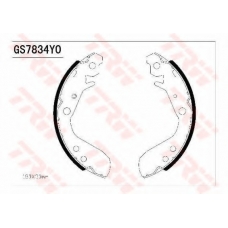 GS7834 TRW Комплект тормозных колодок