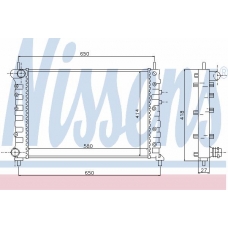 68802 NISSENS Радиатор, охлаждение двигателя