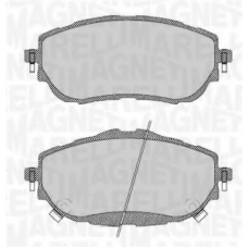 363916060708 MAGNETI MARELLI Комплект тормозных колодок, дисковый тормоз