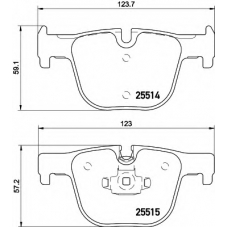 8DB 355 019-781 HELLA Комплект тормозных колодок, дисковый тормоз