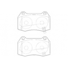 WBP23142A WAGNER LOCKHEED Комплект тормозных колодок, дисковый тормоз