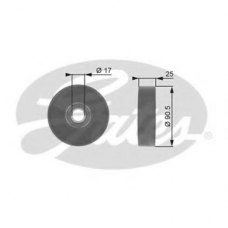T36033 GATES Паразитный / ведущий ролик, поликлиновой ремень