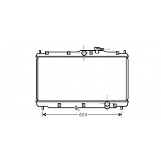 HD2078 AVA Радиатор, охлаждение двигателя