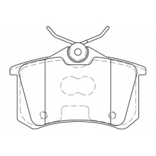 WBP23554B WAGNER LOCKHEED Комплект тормозных колодок, дисковый тормоз